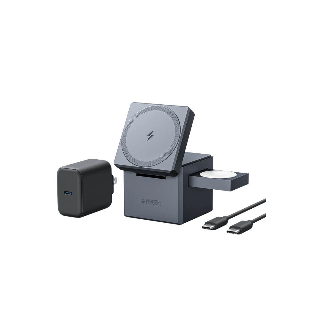 Anker 3-in-1 Cube Compatible with MagSafe, 15W Fast Charging Foldable Wireless Charger in Qatar Anker 3-in-1 Cube Compatible with MagSafe, 15W Fast Charging Foldable Wireless Charger in Qatar